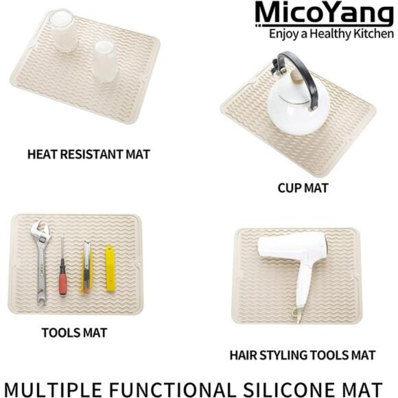 Silicone Dish DryingMat for Multiple Usage,Easy clean,Ecofriendly,Heat-resistant - Picture 4 of 7